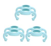 SUPVOX 3 Series Mango De Botella De Silicona Mangos Botellas Recién Nacidas Pequeños Manijas De Biberón Mango De Biberón De Bebé Gel De Sílice Sky-blue 2 Piezas X 3