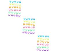 SUPVOX 3 Series Toys Decoración Fiesta Para Meñique Juguetes Accesorios Chicas Anillo Joyas De Niña De Cumpleaños De Las Niñas El Plastico 100 Piezas X 3