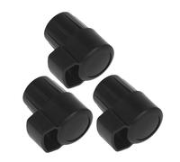 SUPVOX 3 Tapones para Saxofón Alto Cuello Doblado, Tapa Protectora de Abs para Preservar Rendimiento, Accesorios para Partes del Saxofón Negro