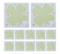 SUPVOX 30 blocs de notas de San Patricio: blocs de notas kawaii con diseño de trébol, desprendibles de 3 x 3, pequeños decorativos para oficina, accesorios de escritorio de