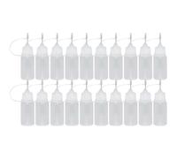 SUPVOX 30 Botellas Exprimibles Punta de Aguja para Pegamento, Capacidad 10ml, Material Acero Inoxidable y Plástico, Ideales para Manualidades y Reparaciones