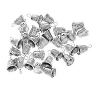 SUPVOX 30 Campanas Retro de Aleación Mini Colgantes para Manualidades, Decoración Vintage para Habitación de Ñiño, Adornos Navideños y Charm de Campana, Paquete de 30 Piezas