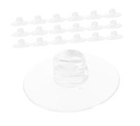SUPVOX 30 Clips Sujetacables Transparentes con Ventosas para Pared de Azulejos, Organizador de Cables con Clip Abierto de 4,3 Cm, Fijación Fuerte para Hogar, Oficina y Baño, Soporte