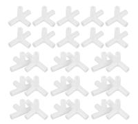 SUPVOX 30 Conectores de Plástico para Tiendas de Campaña, Ángulo Recto 90° 8 Mm, Accesorios para Toldos y Postes, Repuestos para Camping y Senderismo, Kit de 30 Piezas para