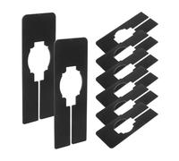 SUPVOX 30 Divisores Negros Pequeños para Armarios, Separadores Cuadrados de Plástico para Organizar Ropa, Espacio para Escribir, Kit de 30 Unidades para Almacenamiento Práctico Hogar