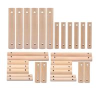 SUPVOX 30 palitos de Madera para Perchas de pájaros, Varillas masticables Naturales, palitos Redondos de Madera para Manualidades, peldaños de Escalera de Repuesto para jaulas de periquitos y áreas