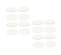 SUPVOX 30 Piezas Bases de Cerámica para Coral Accesorio para Acuarios Soporte Hexagonal para de Coral Base Resistente para Peceras y Tanques Marinos