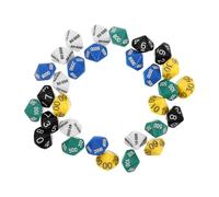 SUPVOX 30 Piezas Datos de Plástico de Posicional de Dados de Colores para Mesa Dados Multiusos para Fiesta Hogar y Bar Accesorios