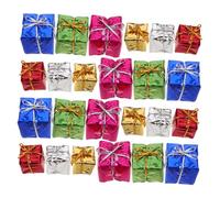 SUPVOX 30 Piezas Miniature Dollhouse Gift for for for Boxes Foam Tiny Christmas Presents For Holiday Scene Decoration Mini Xmas Ornaments For DIY Crafts and Dollhouse Accessories