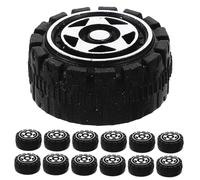 SUPVOX 30 Piezas Ruedas Plásticas para Coche Modelo Ruedas Pequeñas para Juguetes DIY Proyecto Ciencia Accesorios para Coches Juguetes