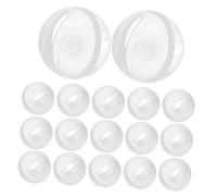 SUPVOX 30 Piezas Sonajeros de Plástico para Niña y Mascotas Transparentes y Campanas para Insertar Muñecos Juguetes Sensoriales Seguros para Desarrollo Visual Infantil