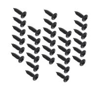 SUPVOX 30 Piezas Tornillos de Montaje Pequeños para Golpeador de Guitarra Eléctrica Eléctrico de Negro Accesorios de Fijación para Pickguard y Fácil