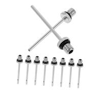 SUPVOX 30 Piezas Válvulas de Aguja Metálica para Bomba de Bolas Accesorio Duradero para Inflar Balones de Baloncesto y Fútbol con Diseño Fácil de Usar y Precisión