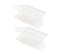 SUPVOX 30 Piezas Varitas de Cinta con Campanas para Boda Varitas de de Encaje Blanco Livianas y Reutilizables Decoración Festiva para Bodas Cumpleaños y Fiestas