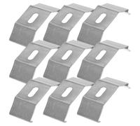 SUPVOX 30 Soportes Superiores Metálicos para Persianas Verticales, Soporte de Fijación para Cortinas, 30 Piezas Plateadas para Estores y Paneles, Montaje Fácil en Ventanas del Hogar