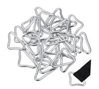 SUPVOX 30piezas Hebillas De Anillo Triangulares De Metal para Trampolín Repuestos para Trampolines Conexión Rápida De Seguridad El Patio o Jardín