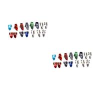 SUPVOX 30piezas Púas De Guitarra De Acero Inoxidable Para Pulgar De Estuche Para Guitarra Ligeras y Duraderas Diseño Ultra Fino