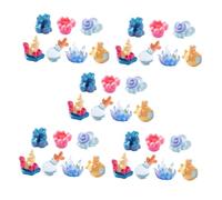 SUPVOX 35 Piezas Decoración para Peceras Figuras de Marinas Miniaturas Realistas Coral con Conchas Submarino Pequeño Accesorios Paisajísticos para