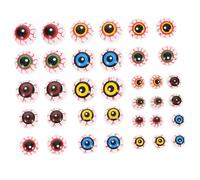 SUPVOX 36Piezas Ojos Falsos Realistas para Decoración de Halloween Accesorios de Terror para Fiestas y Manualidades Juguete Decorativo de Globo Ocular Aterrador