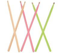 SUPVOX 3pares Wooden Acoustic Mallets for Bass Drums Beginner Practice Comfortable Grip and Design Natural Wood Color
