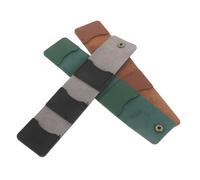 SUPVOX 3piezas Bolsa de Recogida de Púas de Guitarra Estuche Organizador de Funda de Cuero Sintético con Compartimentos Bolsa Plegable Enrollable para Almacenamiento de Púas de Guitarra P