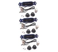 SUPVOX 3piezas Captador Piezoeléctrico Para Guitarra De Cuerdas Con Control De Tono y Volumen Instalación Sencilla Incluye Perillas y Tornillos De Montaje