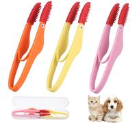 SUPVOX 3piezas Cepillo para Lágrimas de Mascotas Peine para Ojos de Perros y Gatos Limpiador de Manchas de Lágrimas para Perros Pequeños Herramienta de Cuidado de Ojos para Mascotas