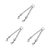 SUPVOX 3piezas Correa Doble para Perros Diseño De Cabeza Doble Cuerda Resistente De Inoxidable para Paseos y Entrenamiento De Mascotas Suministros para Perros