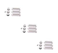 SUPVOX 3piezas Cubiertas De Pastillas Para Guitarra Puntas De Control De Volumen y Tono Kit De Accesorios De Repuesto Color Cromo Para Guitarras Eléctricas Incluye Cubiertas y Puntas De