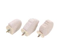SUPVOX 3piezas Piedras Volcánicas para Percha De Jaula De Loros Soporte Creativo para Picar y Limar Garras Juguetes para Periquitos Ninfas Cotorras y Loro