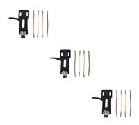 SUPVOX 3piezas Soporte Para Tocadiscos Cabezal De Reemplazo Para Phonograph Cables Montaje Color Negro Compatible Diversos Modelos De Dj