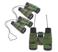 SUPVOX 3piezas Telescopio De Juguete Camuflaje Binoculares Portátiles para Mini Telescopio De Mano para Senderismo y Observación De Aves