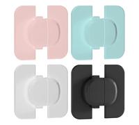 SUPVOX 4 cerraduras para puertas de refrigerador - Cerradura de seguridad infantil para refrigerador, ideal para niños pequeños - Cierres de seguridad para gabinetes y congeladores, perfectos para