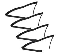 SUPVOX 4 Correas de Amarre Ajustables de Nailon para Scooter y Kart, 25x700 Mm, Negras, 4 Unidades, Correas Antideslizantes para Sujección Segura en Patinetes Eléctricos y Actividades