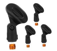 SUPVOX 4 Juegos Clips de Soporte para Micrófono Ajustables con Adaptadores de Tornillo Clips para Micrófono de Mano Diseño Portátil y Ángulo para Grabaciones y Presentaciones