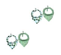 SUPVOX 4 Piezas Babero de Collar de Corbata de Collar de Saliva para Perros pañuelo Babero para Perros decoración del Collar del Animal doméstico Gatos y Perros Cuello Irlanda