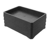 SUPVOX 4 Piezas Bandeja Rectangular para Maceta de Resina Negra para Bonsái | 6, 3 X 4, 3 Pulgadas, Uso en Exterior y Jardinería, Gestión de Agua y Limpieza Sencilla