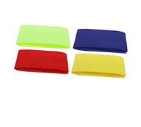 SUPVOX 4 Piezas Brazalete de Brazalete de fútbol Brazalete elástico de de fútbol Brazalete de capitanes Ajustable Bandas de Brazo de béisbol de Nailon