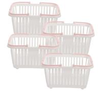 SUPVOX 4 Piezas Cestas De Almacenamiento De Plástico Cestas Pequeñas Para Baño Dormitorio y Cocina Para Artículos Diversos