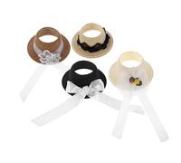 SUPVOX 4 Piezas De Diseño Pequeño Y Sombrero DIY Accesorios Diminutos Disfraces Adornos Cilíndricos Y Festivos Bonitos Gorros Decorativos Muñecas Sociales Desarrollo