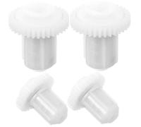 SUPVOX 4 Piezas de Rueda para Máquina de Cinta de Casete en Abs Blanco, Práctica y Fácil de Usar, Compatible Grabadora de Cassette Portátil