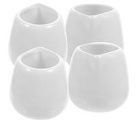 SUPVOX 4 Piezas de Salsera de Cerámica Mini sin Asa, Color Puro, Tazones para Salsa y Leche, Aptos para Restaurante, Barbacoas y Uso Doméstico