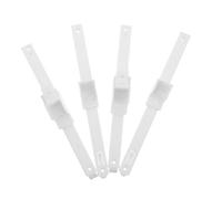 SUPVOX 4 Piezas Elevador De Barandilla De Cama Conector De Riel Para Carpintería Conector De Carril Recto De Barandilla De Cama Soporte Para Muebles White