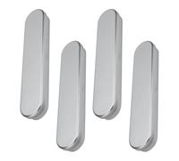 SUPVOX 4 Piezas Estuche para Bolígrafo Estuche para Bolígrafos de Hojalata para Estudiantes Plata Capa Única Fácil de Usar Práctico