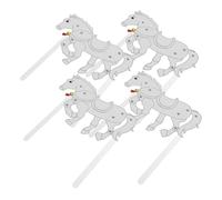 SUPVOX 4 Piezas Figuras de Sombra de Caballo para Manualidades DIY Títeres Tradicionales Chinos para Animación y Representaciones Culturales