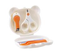 SUPVOX 4 Piezas Kit de Cuidado de Uñas para Recién Nacido con Cortaúñas Antideslizante Tijeras y Pinzas Herramientas de Manicura Portátiles para Bebés Aseo Seguro y Duradero para Uso Casa