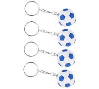 SUPVOX 4 Piezas Llavero De Futbol Llavero Lindo Fútbol Accesorios De Futbol Fiesta Personalizado Nombre Mini Colgantes Colgantes De Llaves Amuleto De Llave Accesorios Clave Metal