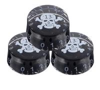SUPVOX 4 Piezas Perillas de Potenciómetro de Acrílico para Guitarra Eléctrica de Control de Volumen y Diseño Transparente y Resistente para Reemplazo de Perillas Dañadas