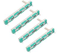 SUPVOX 4 Piezas Potenciómetro Lineal Doble Canal Control Deslizante para Mezclador Audio Fader Recto Preciso para Dj Estudio Casa y Eventos de Música