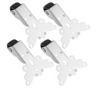 SUPVOX 4 Piezas Rodillo de Soporte Anticaída para Puerta, Mini Soporte Galvanizado